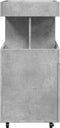 vidaXL - Drankkar - 50x41x89 - cm - bewerkt - hout - betongrijs