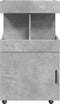 vidaXL - Drankkar - 50x41x89 - cm - bewerkt - hout - betongrijs