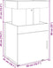 vidaXL - Drankkar - 50x41x89 - cm - bewerkt - hout - bruin - eikenkleurig
