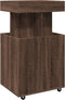 vidaXL - Drankkar - 50x41x89 - cm - bewerkt - hout - bruin - eikenkleurig