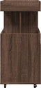 vidaXL - Drankkar - 50x41x89 - cm - bewerkt - hout - bruin - eikenkleurig