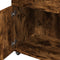 vidaXL - Drankkar - 50x41x89 - cm - bewerkt - hout - gerookt - eikenkleurig