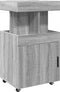 vidaXL - Drankkar - 50x41x89 - cm - bewerkt - hout - grijs - sonoma - eikenkleurig