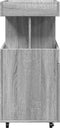 vidaXL - Drankkar - 50x41x89 - cm - bewerkt - hout - grijs - sonoma - eikenkleurig