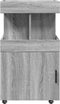 vidaXL - Drankkar - 50x41x89 - cm - bewerkt - hout - grijs - sonoma - eikenkleurig
