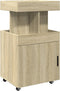 vidaXL - Drankkar - 50x41x89 - cm - bewerkt - hout - sonoma - eikenkleurig