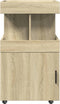 vidaXL - Drankkar - 50x41x89 - cm - bewerkt - hout - sonoma - eikenkleurig