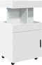 vidaXL - Drankkar - 50x41x89 - cm - bewerkt - hout - wit
