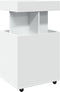 vidaXL - Drankkar - 50x41x89 - cm - bewerkt - hout - wit