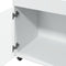 vidaXL - Drankkar - 50x41x89 - cm - bewerkt - hout - wit