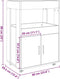 vidaXL - Drankkar - 60x39,5x89 - cm - bewerkt - hout - betongrijs