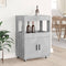 vidaXL - Drankkar - 60x39,5x89 - cm - bewerkt - hout - betongrijs