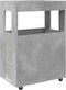 vidaXL - Drankkar - 60x39,5x89 - cm - bewerkt - hout - betongrijs
