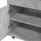 vidaXL - Drankkar - 60x39,5x89 - cm - bewerkt - hout - betongrijs