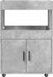 vidaXL - Drankkar - 60x39,5x89 - cm - bewerkt - hout - betongrijs
