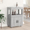 vidaXL - Drankkar - 60x39,5x89 - cm - bewerkt - hout - grijs - sonoma - eikenkleurig
