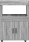 vidaXL - Drankkar - 60x39,5x89 - cm - bewerkt - hout - grijs - sonoma - eikenkleurig