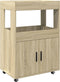 vidaXL - Drankkar - 60x39,5x89 - cm - bewerkt - hout - sonoma - eikenkleurig