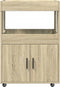 vidaXL - Drankkar - 60x39,5x89 - cm - bewerkt - hout - sonoma - eikenkleurig