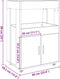 vidaXL - Drankkar - 60x39,5x89 - cm - bewerkt - hout - wit
