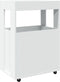 vidaXL - Drankkar - 60x39,5x89 - cm - bewerkt - hout - wit
