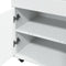 vidaXL - Drankkar - 60x39,5x89 - cm - bewerkt - hout - wit