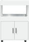 vidaXL - Drankkar - 60x39,5x89 - cm - bewerkt - hout - wit