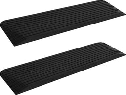 vidaXL - Drempelhulpen - 2 - st - 110x32x3,8 - cm - rubber