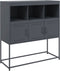 vidaXL - Dressoir - 100,5x39x107 - cm - staal - antracietkleurig
