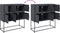 vidaXL - Dressoir - 100,5x39x107 - cm - staal - antracietkleurig