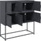 vidaXL - Dressoir - 100,5x39x107 - cm - staal - antracietkleurig