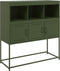 vidaXL - Dressoir - 100,5x39x107 - cm - staal - olijfgroen