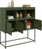 vidaXL - Dressoir - 100,5x39x107 - cm - staal - olijfgroen