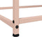 vidaXL - Dressoir - 100,5x39x107 - cm - staal - roze