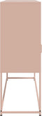 vidaXL - Dressoir - 100,5x39x107 - cm - staal - roze