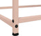 vidaXL - Dressoir - 100,5x39x107 - cm - staal - roze