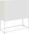 vidaXL - Dressoir - 100,5x39x107 - cm - staal - wit