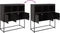 vidaXL - Dressoir - 100,5x39x107 - cm - staal - zwart