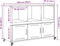 vidaXL - Dressoir - 100,5x39x72 - cm - staal - antracietkleurig
