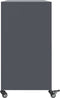 vidaXL - Dressoir - 100,5x39x72 - cm - staal - antracietkleurig