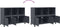 vidaXL - Dressoir - 100,5x39x72 - cm - staal - antracietkleurig