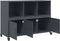 vidaXL - Dressoir - 100,5x39x72 - cm - staal - antracietkleurig