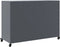 vidaXL - Dressoir - 100,5x39x72 - cm - staal - antracietkleurig