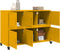 vidaXL - Dressoir - 100,5x39x72 - cm - staal - mosterdgeel