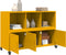 vidaXL - Dressoir - 100,5x39x72 - cm - staal - mosterdgeel