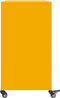 vidaXL - Dressoir - 100,5x39x72 - cm - staal - mosterdgeel