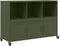 vidaXL - Dressoir - 100,5x39x72 - cm - staal - olijfgroen