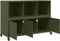 vidaXL - Dressoir - 100,5x39x72 - cm - staal - olijfgroen