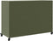 vidaXL - Dressoir - 100,5x39x72 - cm - staal - olijfgroen