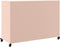 vidaXL - Dressoir - 100,5x39x72 - cm - staal - roze